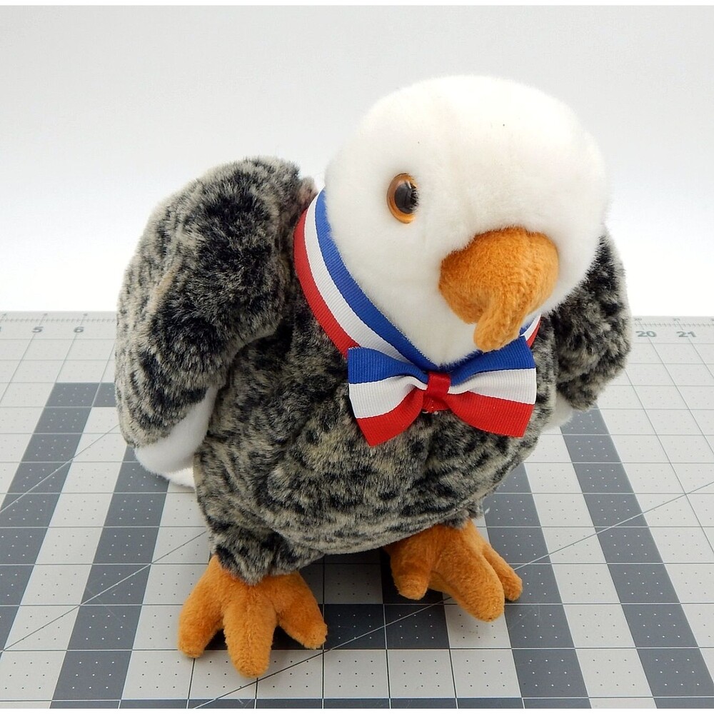 TY Beanie Buddy Valor 2003 Eagle Plush Stuffed Animal 10 Inches Patriotic